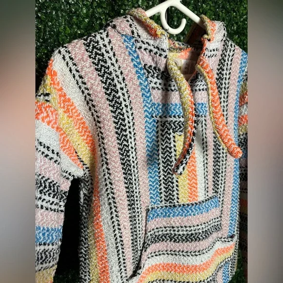 Vintage 90s Earth Ragz Baja Pullover Hoodie - Picture 5 of 7